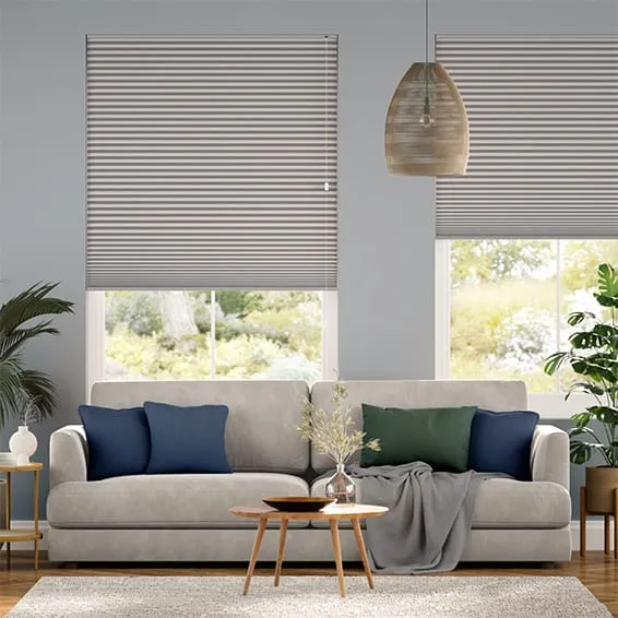 Double Duolight Matte Grey Thermal Blind