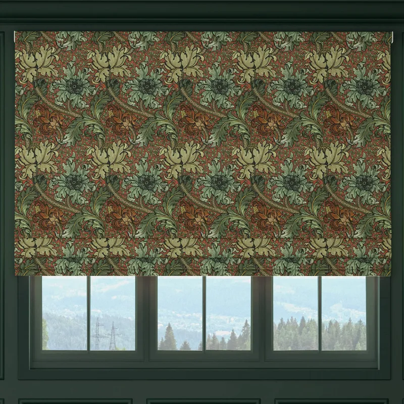 House Llewelyn-bowen Morris Major Printed Made To Measure Roman Blind Spiced Flora