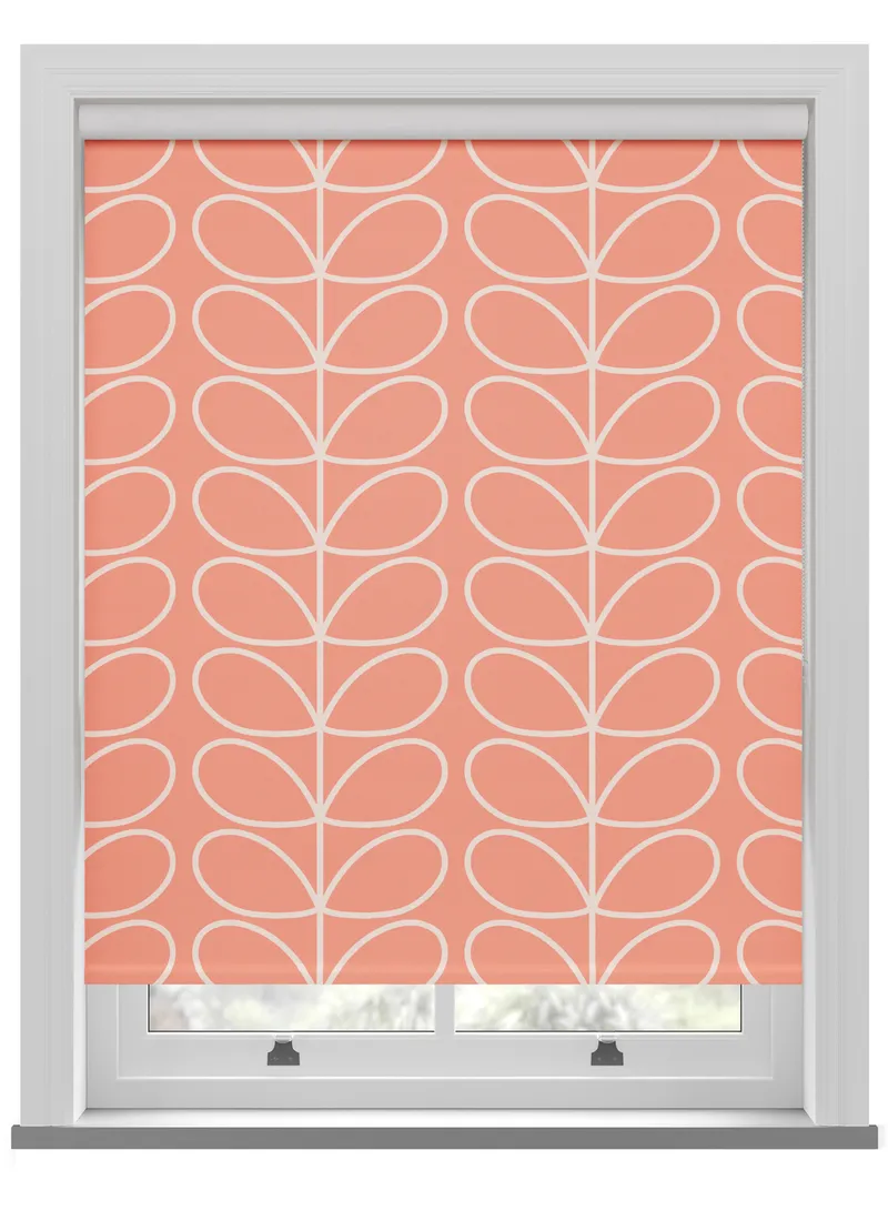 Orla Kiely Jumbo Linear Stem Bubblegum Roller Blind