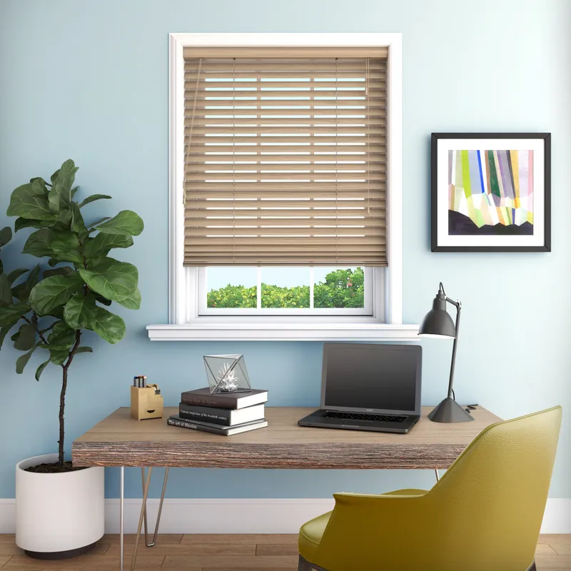 Nordic Wooden Blinds 50mm Slats Ladder Cords