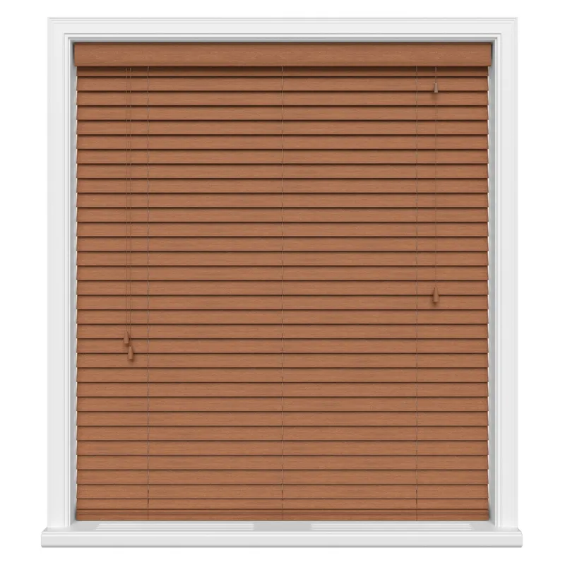 Golden Oak Basswood Real Wood Blinds Uk