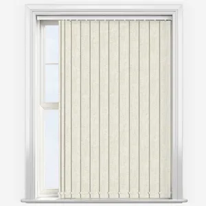 Crush Whistler White Vertical Blind
