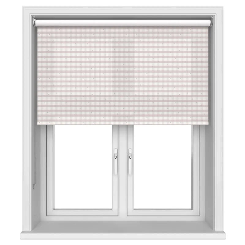 Laura Ashley Alphabet Gingham Pink Blinds Uk