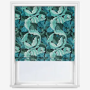 William Morris At Home Acanthus Velvet Indigo Roman Blind