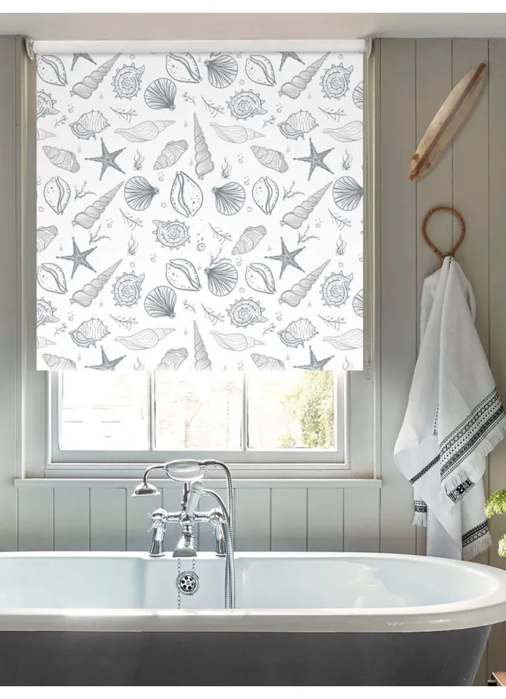 Shell Yeah Grey Roller Blind