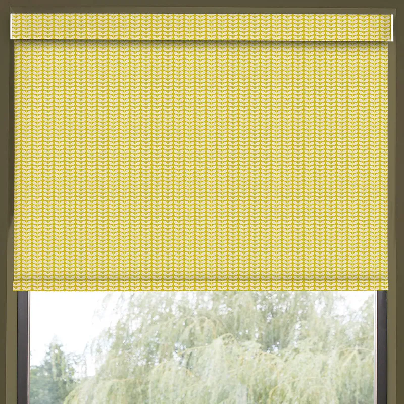 Orla Kiely Tiny Stem Translucent Made To Measure Roller Blind Yellow