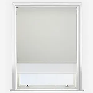 Carnival Blackout Cream & White Double Roller Blind