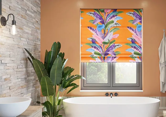 Palm Springs Orange - Roman Blind