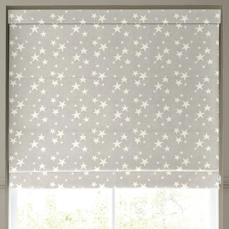 Emily Bond St Maws Made To Measure Roman Blind Pebble