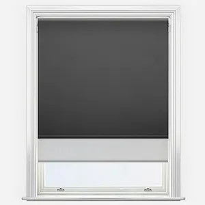 Spectrum Blackout Anthracite & Grey Double Roller Blind