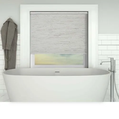 Aqua Weave White Cordless Roller Blind