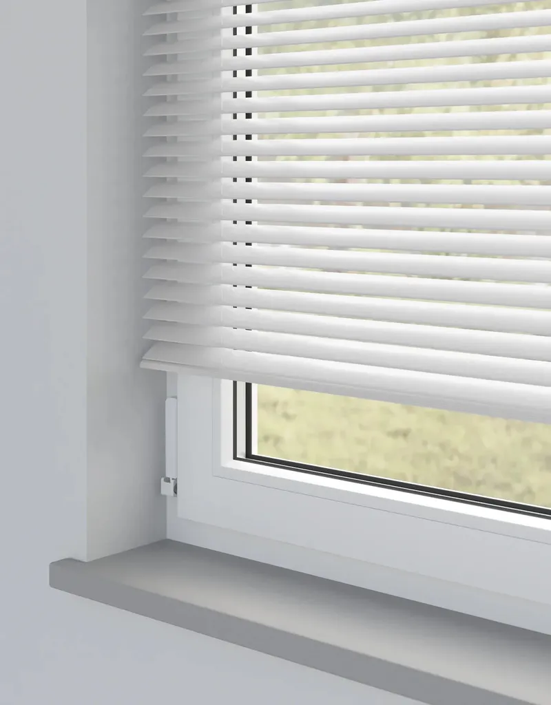 Expressions Zenith White Faux Wooden Blind - 50mm