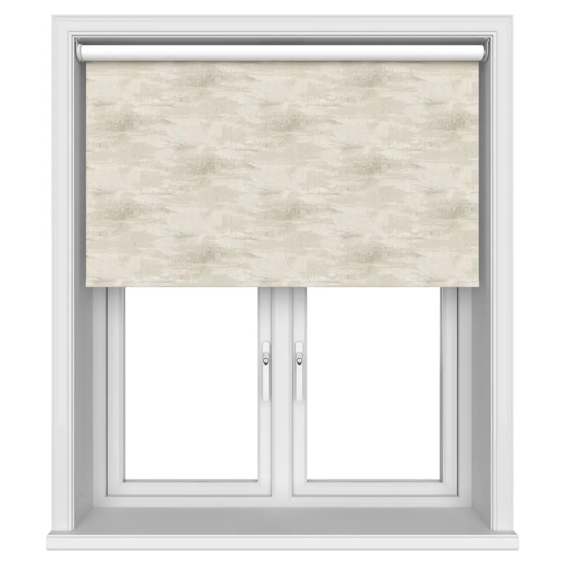 Dusk Blackout Champagne Glow Motorised Roller Blind