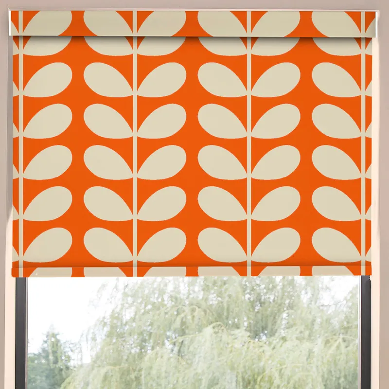 Orla Kiely Jumbo Solid Stem Translucent Made To Measure Roller Blind Tomato