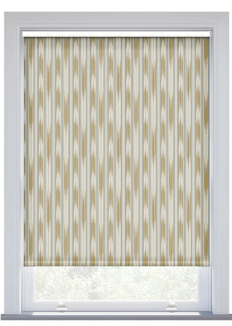 Sanderson Ishi Honey And Blue Haze Roller Blind