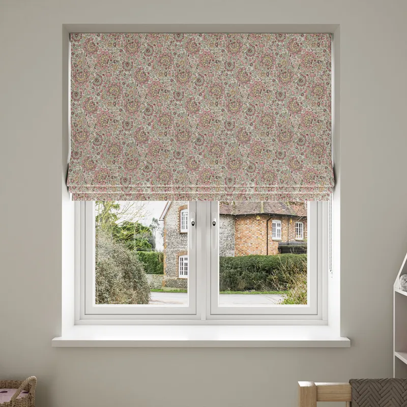 Laura Ashley Painswick Paisley Coral Pink Blinds Uk
