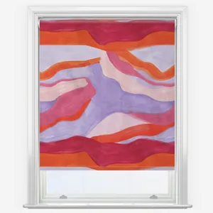 Sonova Studio Abstract Landscape Sandstorm Red Roller Blind