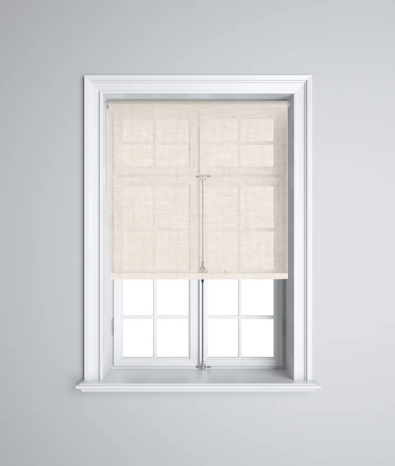 Yuri White-brown 3m 230v Radio Operated Electric Roller Blinds