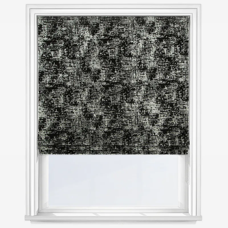 Evora Charcoal Roman Blind