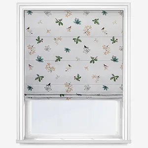 Sophie Allport Orchard Birds Off White Roman Blind
