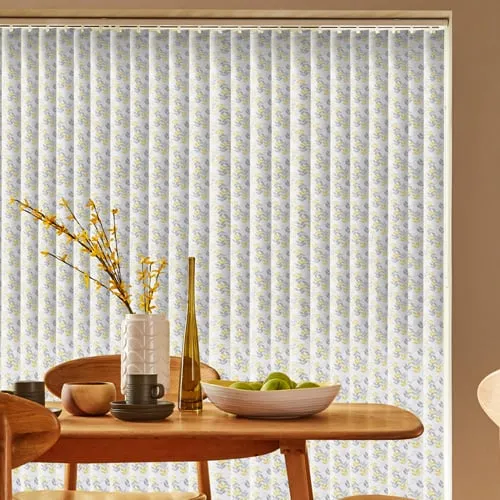 Maggie Ochre Light Filtering Vertical Blinds
