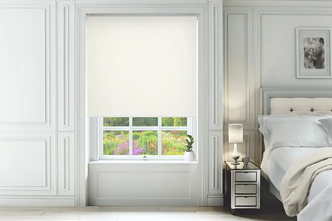 Canvas Ivory - Textured Blackout Roller Blind