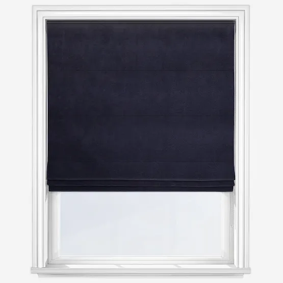 Bordeaux Navy Roman Blind