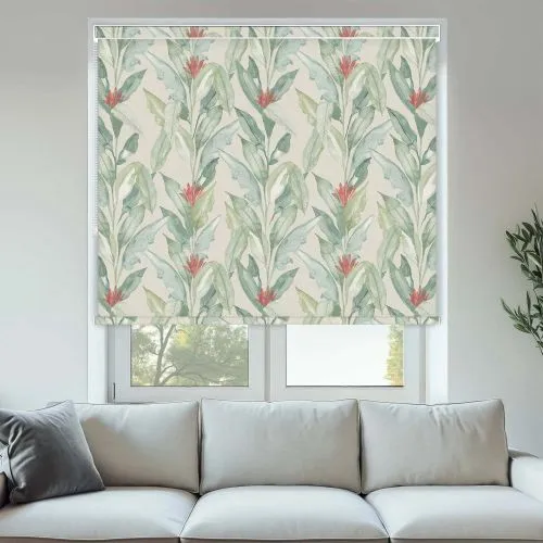 Eden Palm Green Pelmet Roller Blinds - Stylish Window Covering