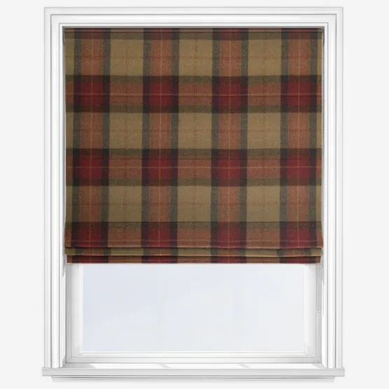 Moon Skye Claret Roman Blind