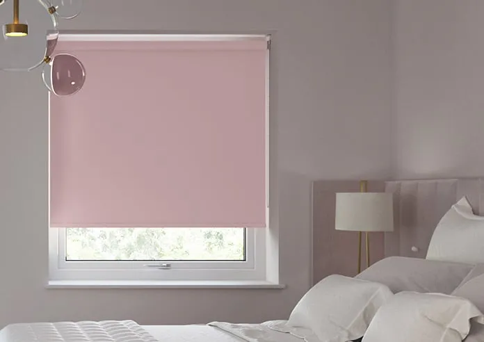 Trinity (Blackout) Soft Pink - Roller Blind