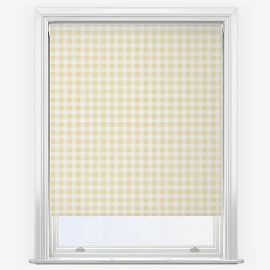 Sonova Studio Gingham Butter Yellow Roller Blind