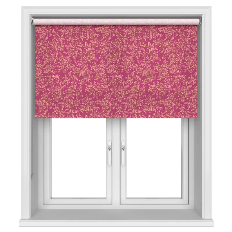 Sara Miller Little Leaves Fuchsia Blinds Uk
