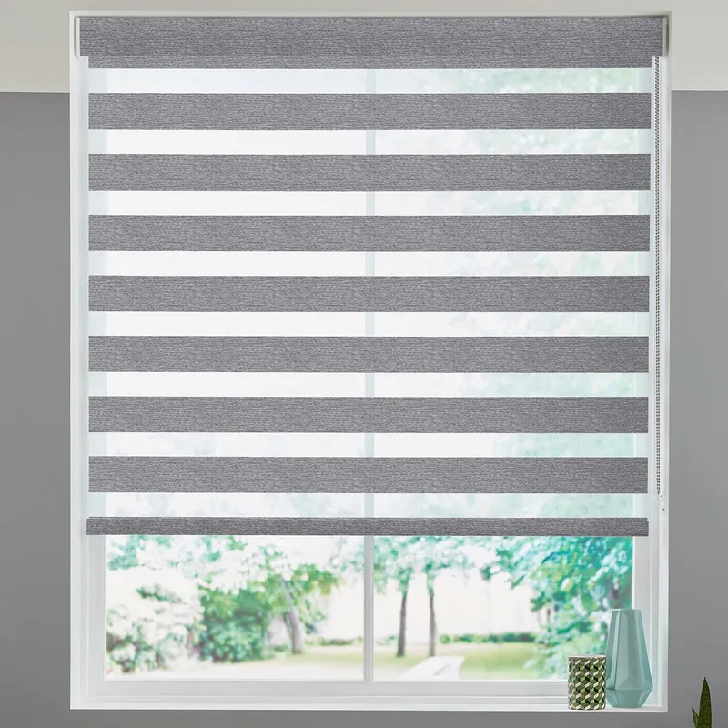 Krisanne Made To Measure Day Night Blind Steel