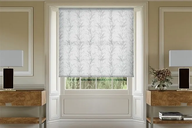 Irsina Grey - Patterned Roller Blind
