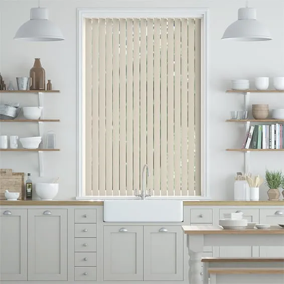 Pvc Metropolis Parchment Blackout Vertical Blind