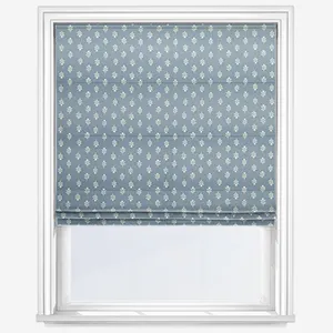 Little Bud Cornflower Roman Blind