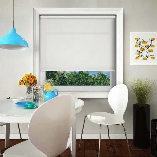 Couture White Cordless Roller Blind