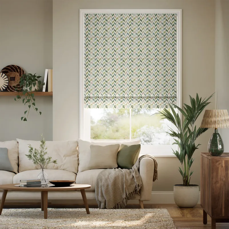 Phoenix Teal Green Roman Blind