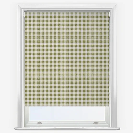 Sonova Studio Gingham Olive Roller Blind