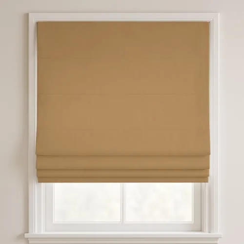 Capri Sand Deluxe Roman Blinds