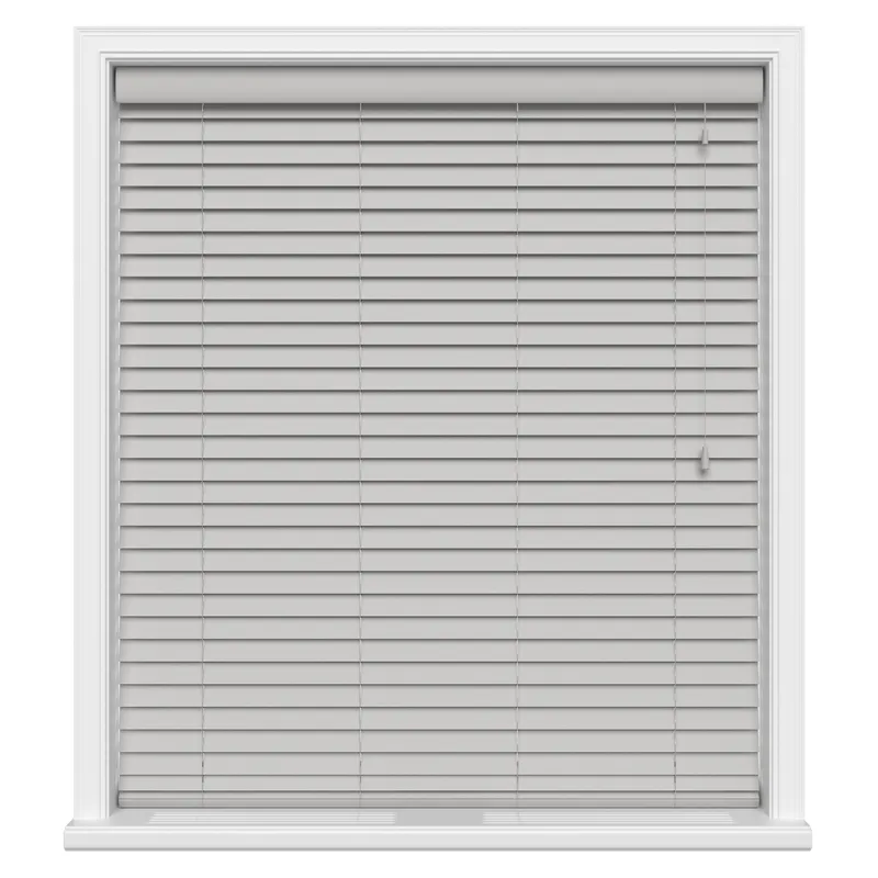 Dolphin Grey Grain Ecowood Motorised Uk - Wooden Blinds