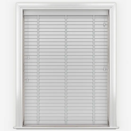 Impressions French Grey With Tapes Wooden Venetian Blind
