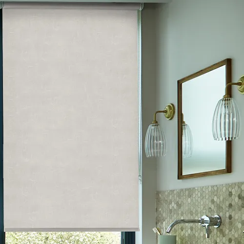 Metz White (Moisture Resistant) Bathroom Roller Blinds