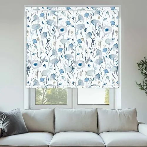 Loftus Blue Pelmet Roller Blinds - Stylish Window Coverings