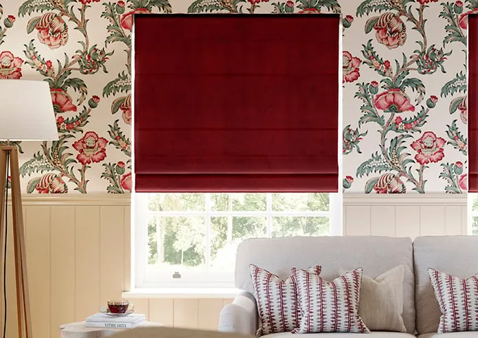 Sunningdale Claret - Roman Blind