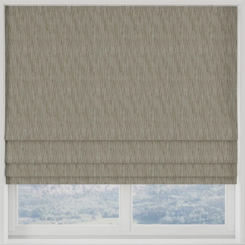 Linear Made To Measure Roman Blind Natural