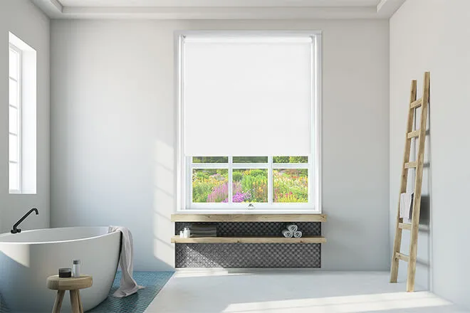 Nicole White - Waterproof Blackout Roller Blind