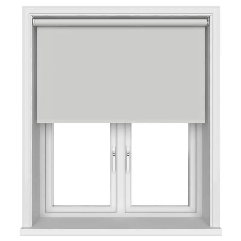 Radiance Blackout Soft Grey Motorised Roller Blind