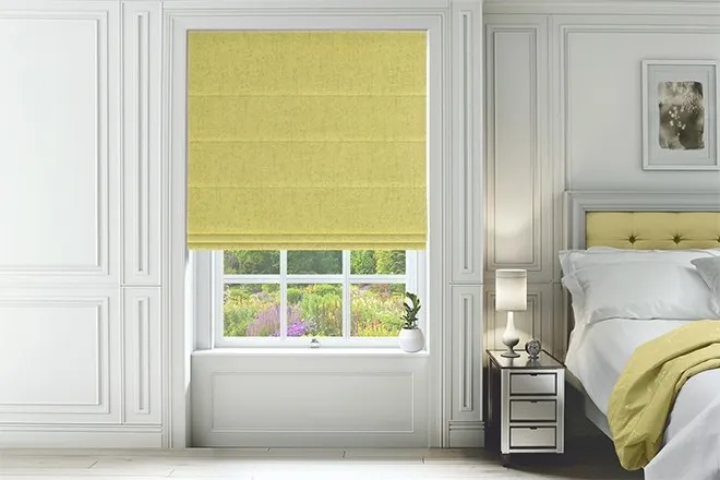 Verona Citrus - Luxury Soft Sheen Roman Blind
