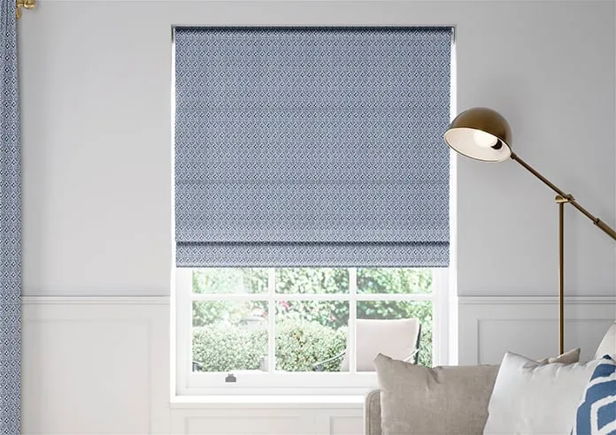 Aztec Indigo - Roman Blind